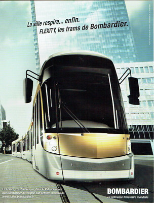 Advertising 0624 2007 Bombardier Flexity Crespin Tramway