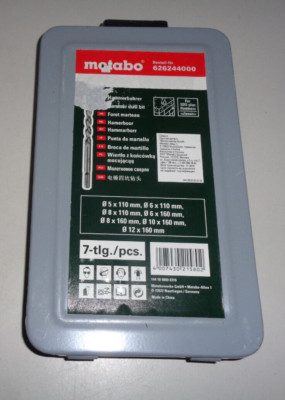 Metabo SDS-plus Classic-Bohrersatz 7-teilig, Hammerbohrer  - 626244000