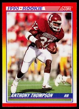 Anthony Thompson, 1990 Score, #618, Indiana Hoosiers, RC