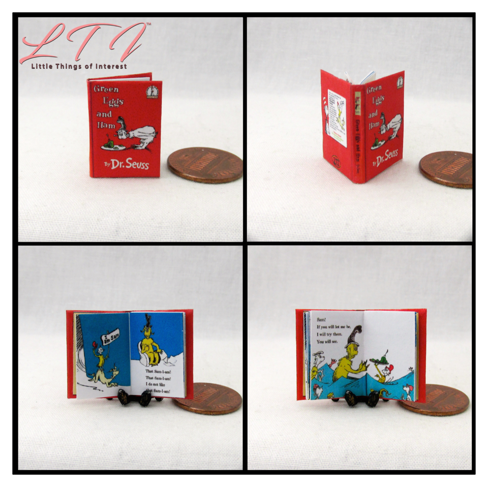 DR. SEUSS set of 8 Pc 112 Scale Miniature Readable