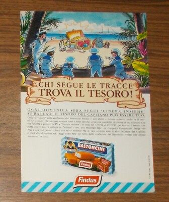 Seltene Werbung KÄPT'N IGLO Findus Fischstäbchen Spuren zum Schatz Comic 1992