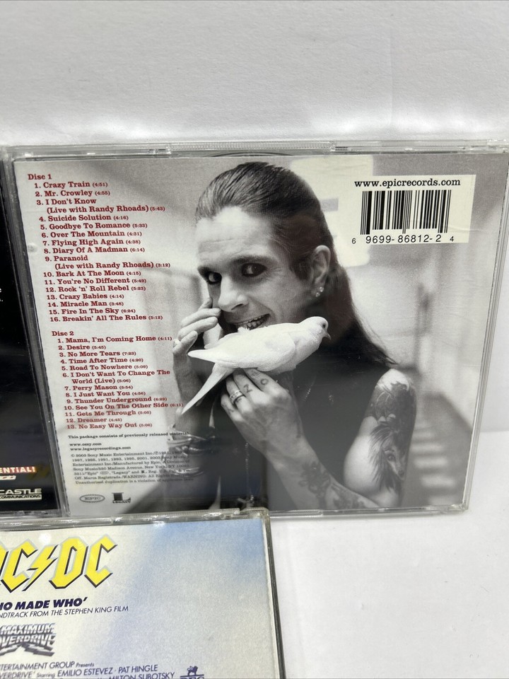 BLACK SABBATH, OZZY, AC/DC, JUDAS PRIEST & HALFORD LOT OF 7 CD’S TOTAL ...