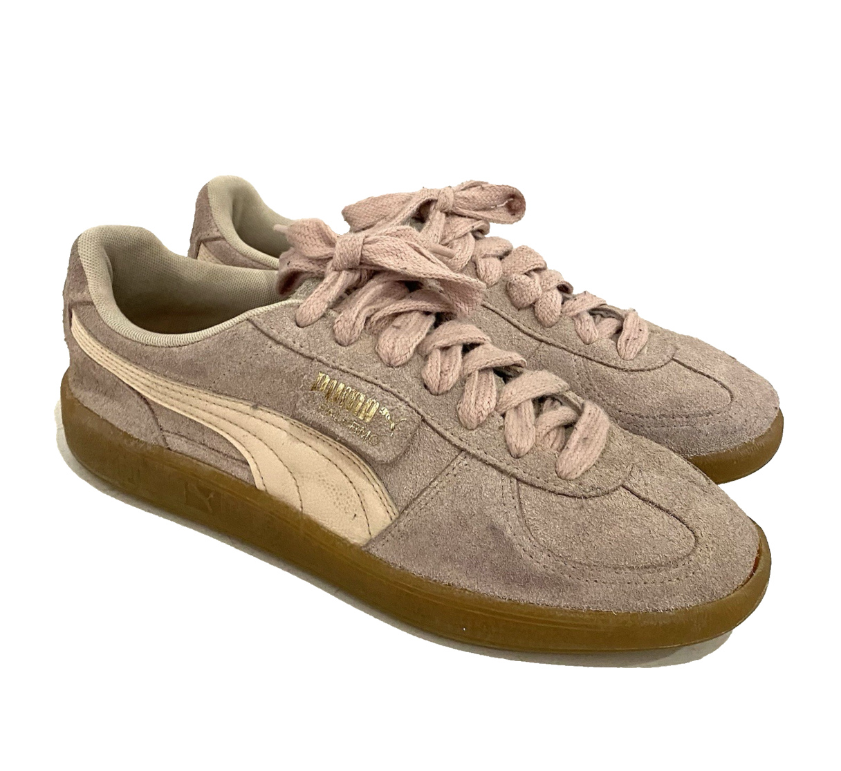 SAOLA Sneakers Puma Palermo uomo taglia 10 US 396464 03 suola gomma rosa scamosciato