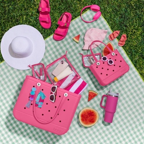 New OG Bogg Bag Watermelon Pink Large Tote XL Beach Pool Sports Utility School
