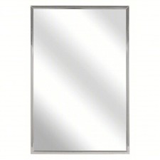Bradley 30" x 18" Channel Frame Float Glass Wall Mirror Roll-Formed 781-018300