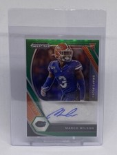 2021 Prizm DP Marco Wilson Rookie Green Prizm Refractor Auto RC Pats Gators