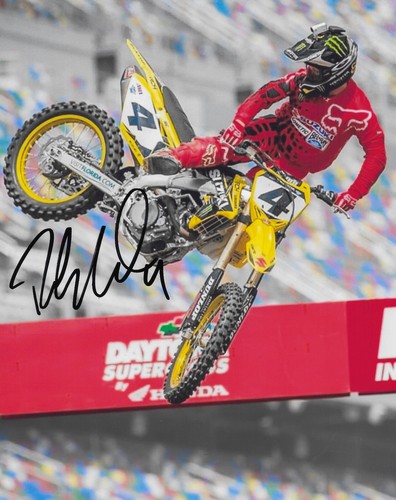 Ricky Carmichael Signed 8x10 Photo COA Proof Auto Supercross Motocross Racer. - Picture 2 of 2
