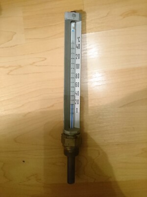 GDR 2 Maschinenthermometer Heizungsthermometer 3/4 Zoll Gewinde Neu NG200 0-140°