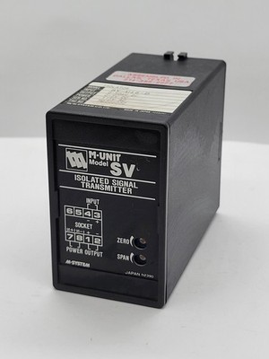 M-Systems Co SV-U15-D Isolated Signal Transmitter 8Pin Input 0-50mV Output 0-5V