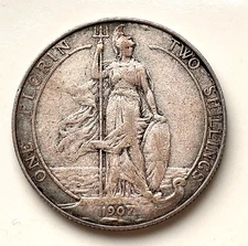 1 Florin 1907 2 Shilling Great Britain Great Britain Edward VII Silver Coin