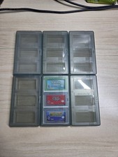 Official Nintendo Game Boy Advance 3 Game Holder Case OEM Lot 6 Cases No Cracks