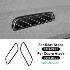 For Cupra Ateca 18-25 SEAT Ateca 16-25 Carbon Fiber Dashboard Air Outlet Sticker