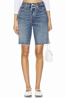 Agolde Women's US 30 Parker Long Loose Fit Vintage Short Skywave NWT MSRP $178