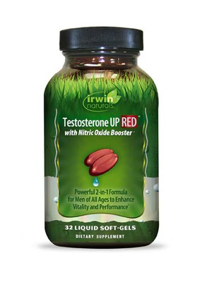 2 X Irwin Naturals Testosterone Up Red -- 32 Liquid Softgels