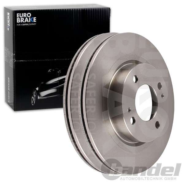 2X Eurobrake Bremsscheiben 251Mm BelÜFtet Vorne Passend FÜR Mitsubishi Attrage-image