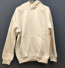Comfrt Signature Hoodie With Front Pockets Unisex Size Medium Bone (61331)