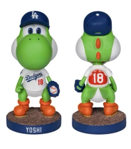 2026 Yoshi LA Dodgers Super Mario Bobblehead New 3/31 Yoshinobu Yamamoto WS MVP