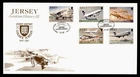 DR WHO 1987 GB JERSEY FDC AVIATION HISTORY COMBO R60837
