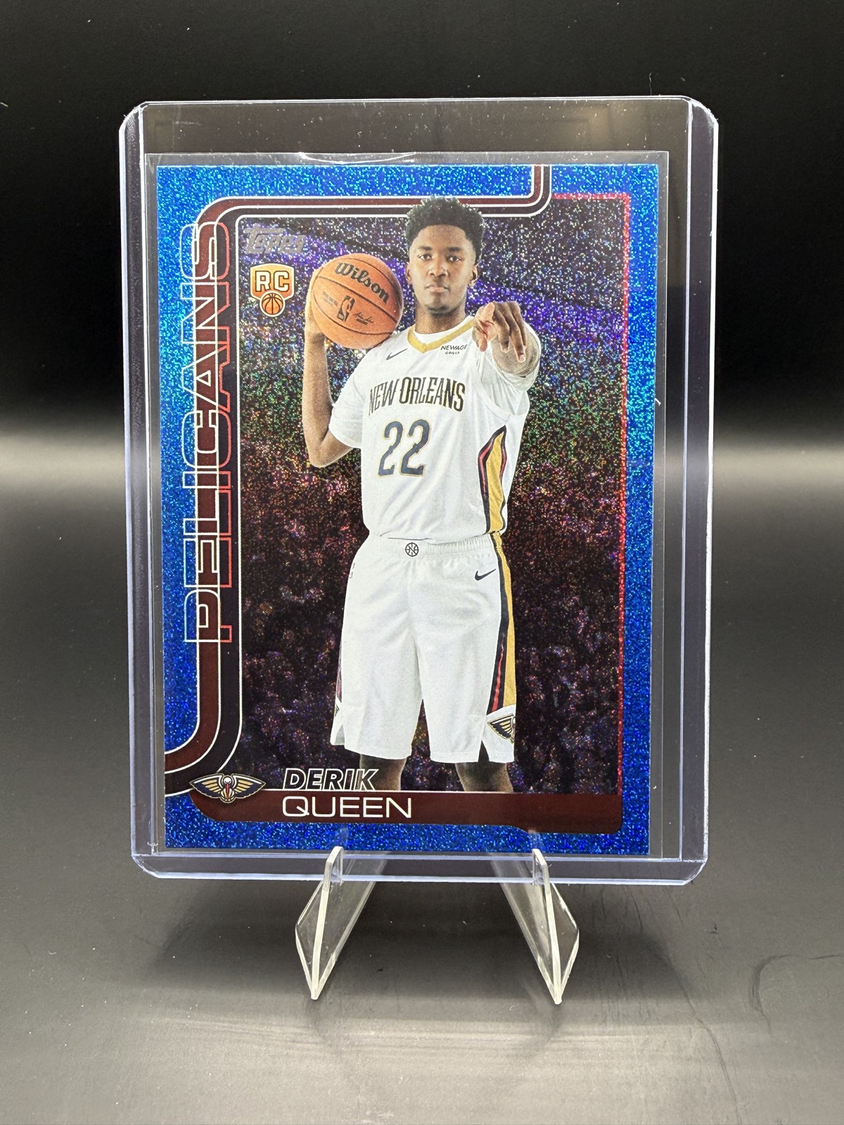 2025-26 Topps - Derik Queen #213 Blue Sandglitter (RC)