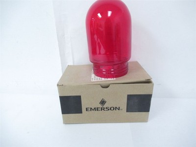 246035 New In Box; Emerson VPG1RE GLOBE RED POLYCARBONATE 100W