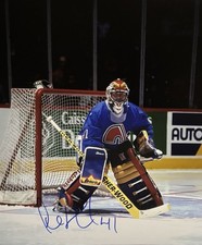 Jocelyn THIBAULT Signed 8x10 Photo! Quebec NORDIQUES! Goalie! Legend W/COA