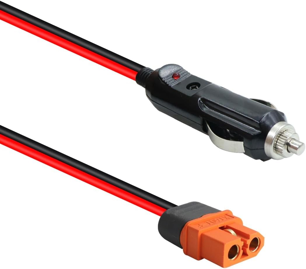 XT60i to Cigarette Lighter Plug Charging Cable, 12V Cigarette Lighter Male t