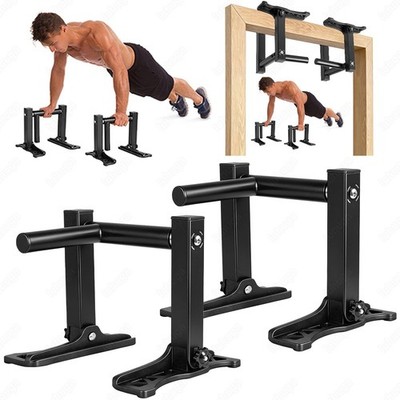 2x Liegestützgriffe Push Up Stand Bar Premium Handstand Barren verstellbar 22-31