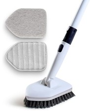 Shower Scrubber 3 in 1 Extendable Long Handle 58" Cleaning Brush - Non Scratc...