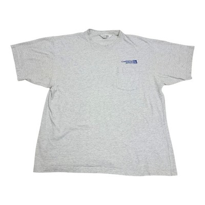 Vintage Continental Airlines Pocket T Shirt Embroidered Mens XL Lion Apparel