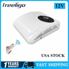 12V Camper RV Air Conditioner Kit Heat & Cool Rooftop Trailer Electric AC Unit