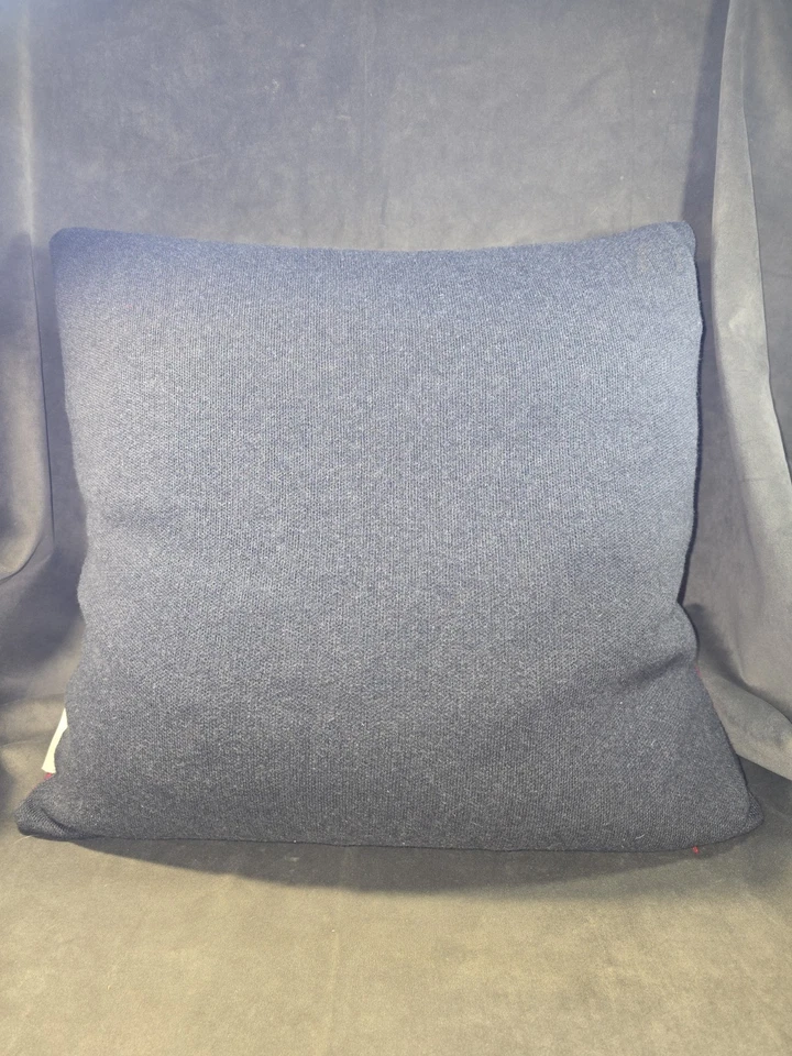 WELL DRESSED HOME COTTON DUCK FEATHER PILLOW DEER BUFFALO CHECK HOLIDAY EUC - Image 4 of 4