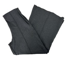 Quince Women Ultra Stretch Ponte Super Wide Leg Pants 32" Charcoal Large