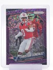 2025 Panini Prizm Football No Huddle Purple Christian Gonzalez #176