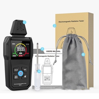 EMF01 Radiation Detector for Home Office Triaxial X Y Z Measurement LCD
