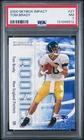 2000 SKYBOX IMPACT #27 TOM BRADY ROOKIE RC PSA 7