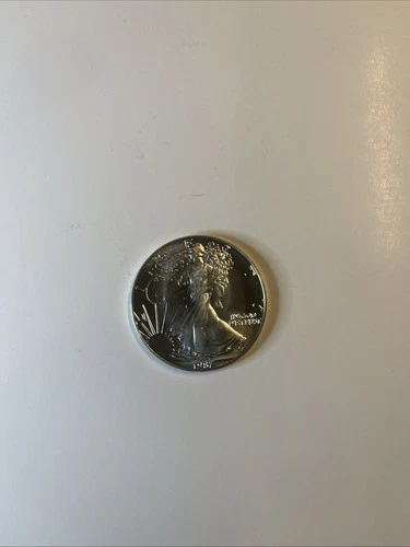 1987 Silver Eagle 1 OZ. .999 BU American Coin