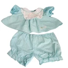 Vintage Cabbage Patch Morning Glory Square Yoke Bib Dress Set Polka Dots Faded