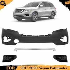 Front Bumper Cover & Fog Light Cover Trim Kit For 2017-2020