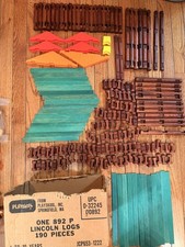 Lincoln Logs 892p Box Playskool 190pcs