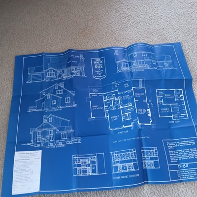 HOUSE OF THE WEEK STUDY PLAN. VINTAGE AP NEWSFEATURES, ARCHITECT DESIGNED HOUSES