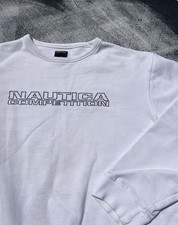 VINTAGE NAUTICA COMPETITION CREWNECK SWEATSHIRT 90s EMBROIDERED 90s PULLOVER