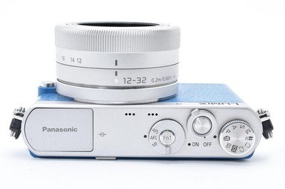 Exc+5] Panasonic LUMIX DMC GM1S Blue Mirrorless Camera 12-32mm