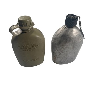Vintage Lot Of 2 US Army Canteen water bottle Original | eBay