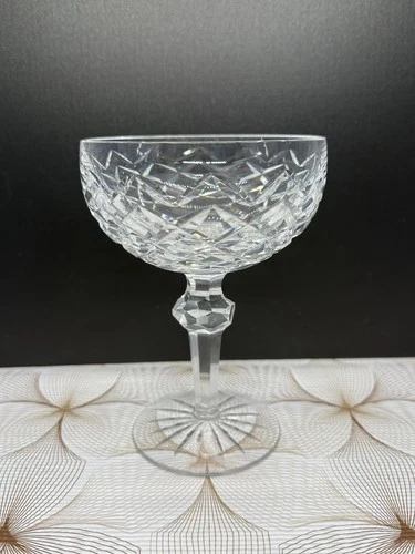 Waterford Vtg Cut Crystal Powerscourt 5.5" Champagne Sherbet