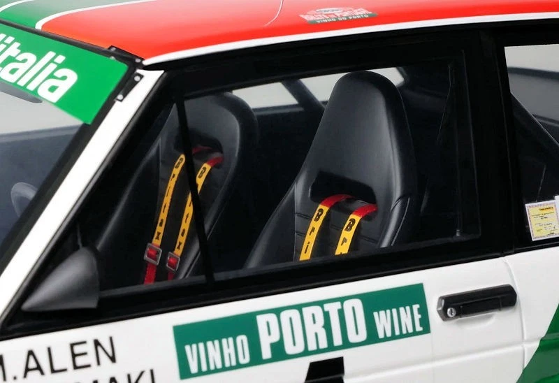 OTTOMOBILE 1:12 - G093 - FIAT 131 ABARTH WHITE M.ALEN RALLYE PORTUGAL 1978 - Immagine 3 di 3