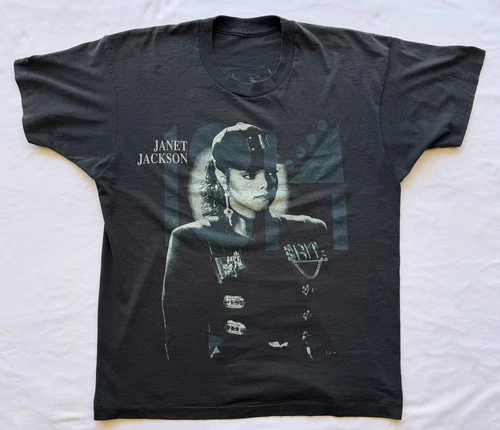 Janet Jackson Rhythm Nation 1814 Tour Shirt Sin 1990s vintage concert t-shirt, vintage, size XL, single stitch, B+ condition