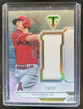 2018 Triple Threads Ian Kinsler Single Jumbo Jersey Silver #/27 Angels