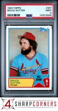 1983 TOPPS ALL STAR #407 BRUCE SUTTER CARDINALS HOF PSA 9
