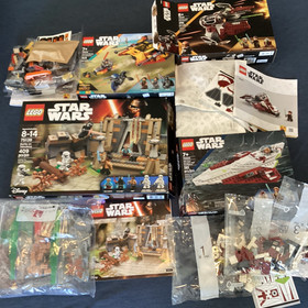 Lego Star Wars Lot: 75139 75414 75333 75401 With Box & Instructions No Figures