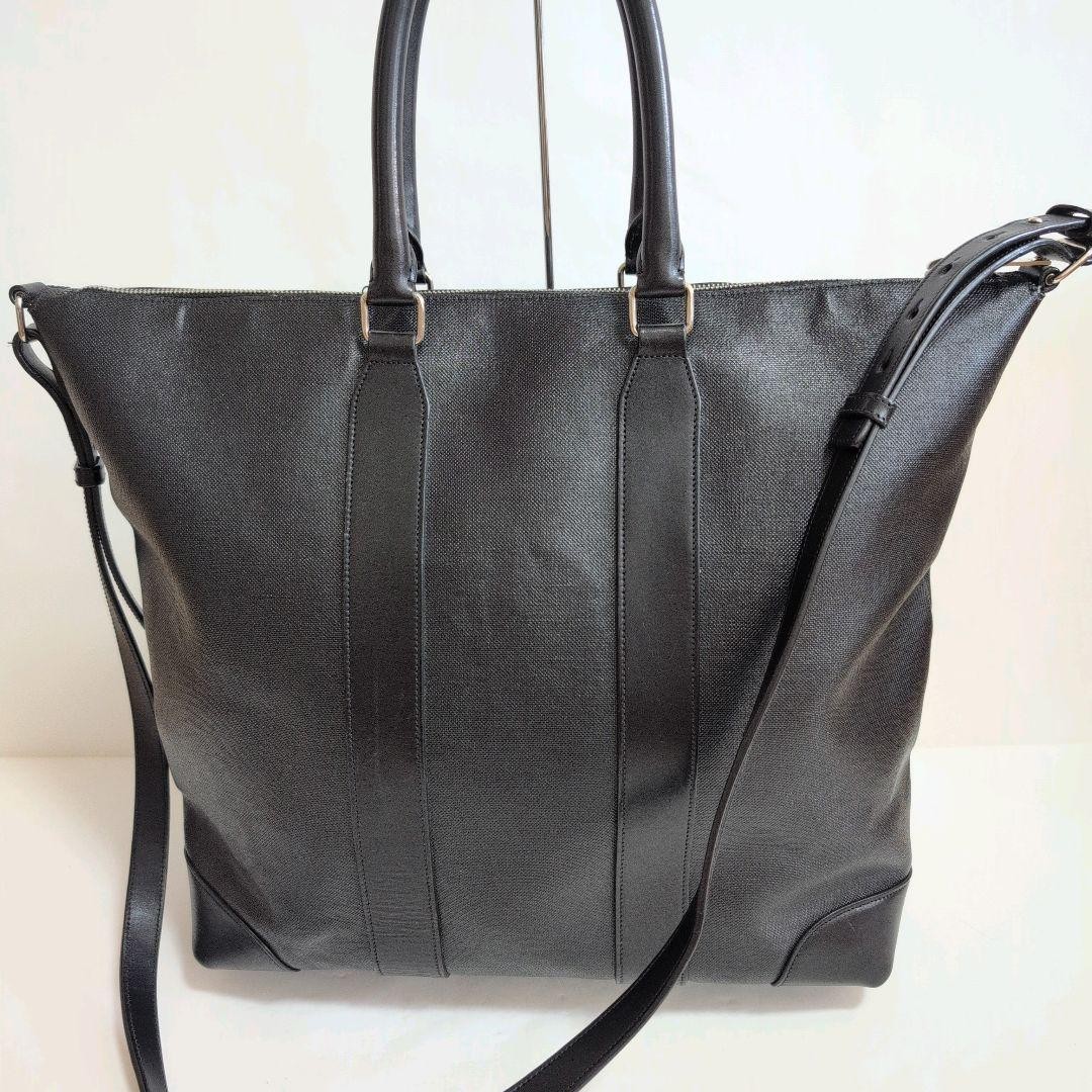 Saint Laurent A4 2-Way PVC Leather Shoulder Tote Bag